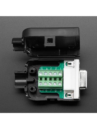 DE-9 (DB-9) Female Socket Connector to Terminal Block Breakout