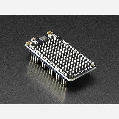 Adafruit 15x7 CharliePlex LED Matrix Display FeatherWing - Green