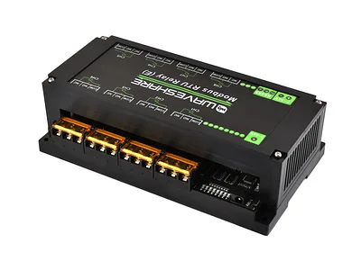 Modbus RTU 8-Channel Relay Module – 30A, RS485, DIN Rail Mount