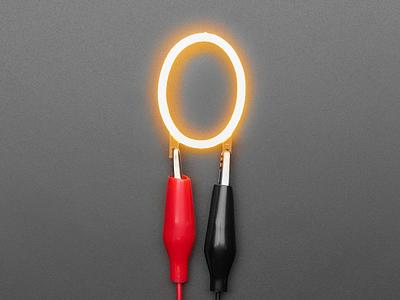 Alphabet LED Filament - Warm White Letter "O"