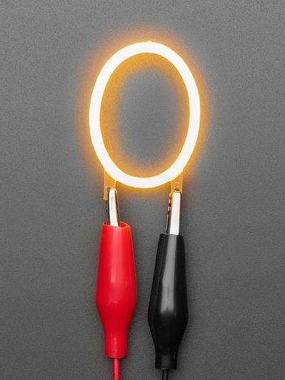 Alphabet LED Filament - Warm White Letter "O"