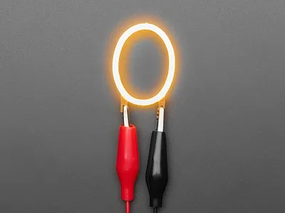 Alphabet LED Filament - Warm White Letter "O"