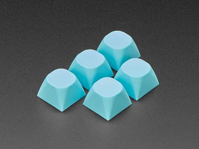 Cyan MA Keycaps for MX Compatible Switches - 5 pack