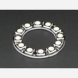 NeoPixel Ring - 12 x 5050 RGBW LEDs w/ Integrated Drivers - Cool White - ~6000K - Image 3
