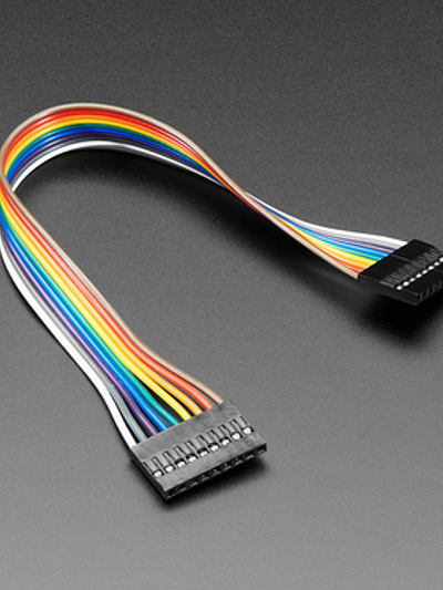 2.54mm 0.1" Pitch 9-pin Jumper Cable - 20cm long