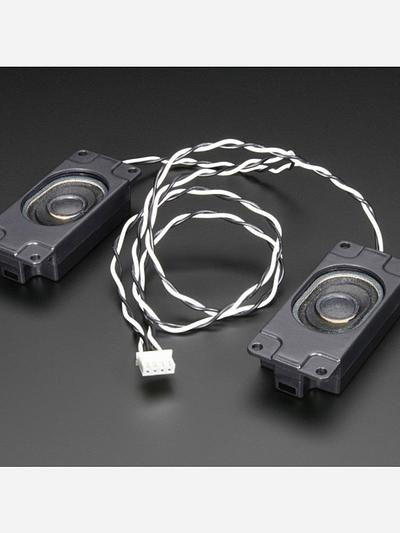 Stereo Enclosed Speaker Set - 3W 4 Ohm
