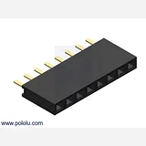 0.100 (2.54 mm) Female Header: 1x8-Pin, Straight - Image 1