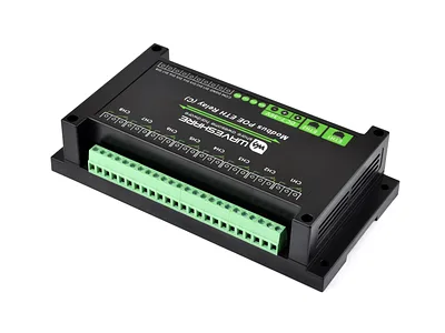 Dual Ethernet 8-Channel Relay Module – PoE, Modbus RTU, Rail-Mount