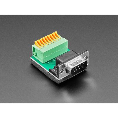 DE-9 (DB-9) Male Plug to Terminal Spring Block Adapter