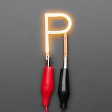 Alphabet LED Filament - Warm White Letter "P" - Image 1