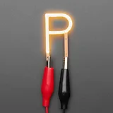 Alphabet LED Filament - Warm White Letter "P" - Image 1