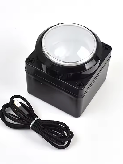 Big Game Button with Enclosure 100mm USB White
