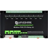 Dual Ethernet 8-Channel Relay Module – PoE, Modbus RTU, Rail-Mount - Image 2