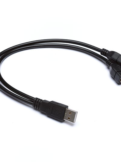 USB male to 2 Female cable 30cm Type#1