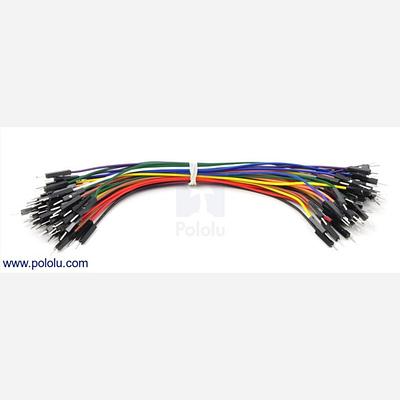 Premium Jumper Wire 50-Piece Rainbow Assortment M-M 6