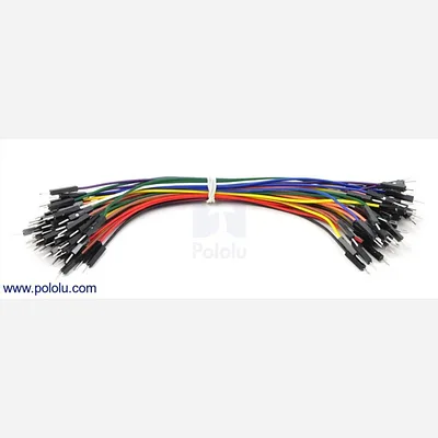 Premium Jumper Wire 50-Piece Rainbow Assortment M-M 6