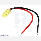 Mini Tamiya Plug with 10cm Leads, Male - Image 1