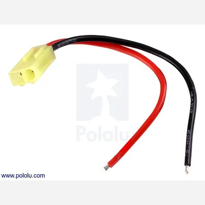 Mini Tamiya Plug with 10cm Leads, Male