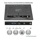 10.1 Inch Metal Shell IPS TFT 1280x800 Portable Monitor with Touch Function for Raspberry Pi - Image 4