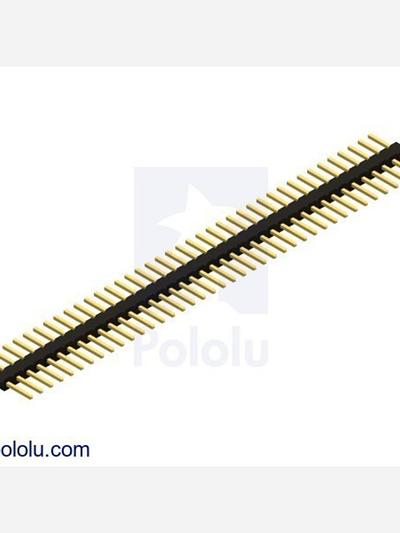 0.100 (2.54 mm) Breakaway Male Header: 1x40-Pin, Straight, Double-Sided