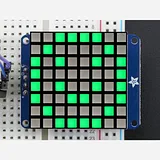 Small 1.2 8x8 Bright Square LED Matrix + Backpack - Green - Image 2