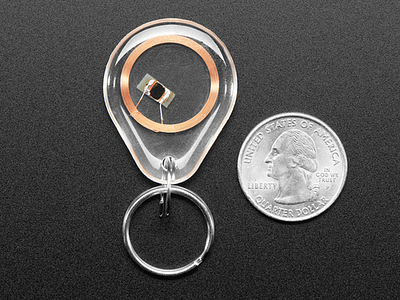 NTAG203 (13.56MHz RFID/NFC) Clear Keychain Fob