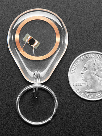 NTAG203 (13.56MHz RFID/NFC) Clear Keychain Fob