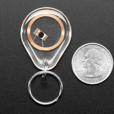 NTAG203 (13.56MHz RFID/NFC) Clear Keychain Fob