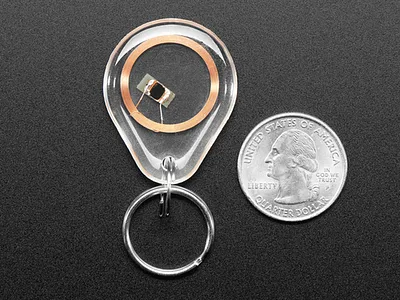 NTAG203 (13.56MHz RFID/NFC) Clear Keychain Fob
