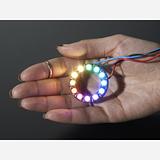 NeoPixel Ring - 12 x 5050 RGBW LEDs w/ Integrated Drivers - Warm White - ~3000K - Image 1