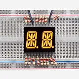Dual Alphanumeric Display -Yellow 0.54 Digit Height - Pack of 2 - Image 1