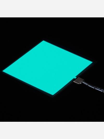 Electroluminescent (EL) Panel - 10cm x 10cm Aqua