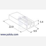 Mini Tamiya Plug with 10cm Leads, Male - Image 4
