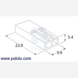 Mini Tamiya Plug with 10cm Leads, Male - Image 4
