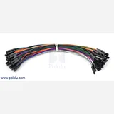 Premium Jumper Wire 50-Piece Rainbow Assortment F-F 6 - Image 1