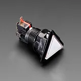 LED Illuminated Triangle Pushbutton A.K.A 1960s Sci-Fi Buttons - White - Image 4