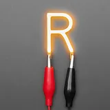Alphabet LED Filament - Warm White Letter "R" - Image 1