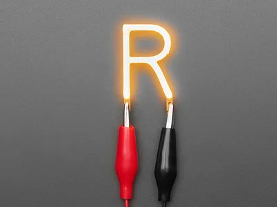 Alphabet LED Filament - Warm White Letter "R"