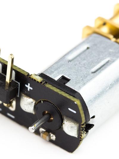 Micro Metal Gearmotor with Push Header Shim - 298:1