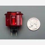 Arcade Button - 30mm Translucent Red - Image 3