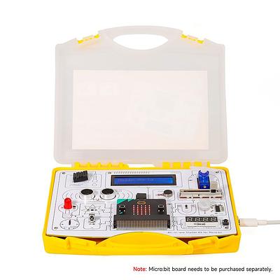 All-in-one Starter Kit for Micro:bit with Common Board design: 13 Modules and 21 Lessons