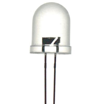 White 10mm LED 5000mcd Round Clear
