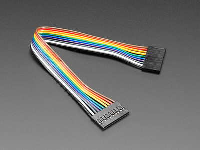 2.54mm 0.1" Pitch 10-pin Jumper Cable - 20cm long