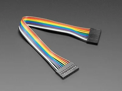2.54mm 0.1" Pitch 10-pin Jumper Cable - 20cm long