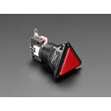 LED Illuminated Triangle Pushbutton A.K.A 1960s Sci-Fi Buttons - Red - Image 2