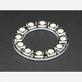 NeoPixel Ring - 12 x 5050 RGBW LEDs w/ Integrated Drivers - Warm White - ~3000K - Image 3