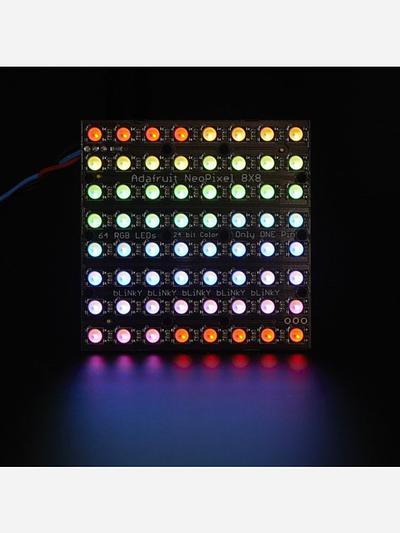 Adafruit NeoPixel NeoMatrix - 64 RGBW - Warm White - ~3000K