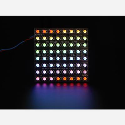 Adafruit NeoPixel NeoMatrix - 64 RGBW - Warm White - ~3000K
