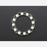 NeoPixel Ring - 12 x 5050 RGBW LEDs w/ Integrated Drivers - Warm White - ~3000K - Image 4