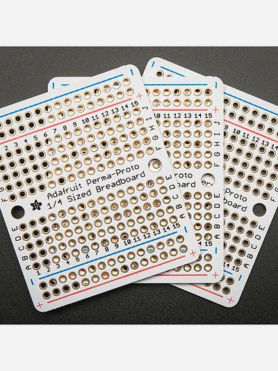Adafruit Perma-Proto Quarter-Sized Breadboard PCB (3-Pack)